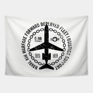 Vintage C-9B Skytrain II Aircraft Naval Fleet Logistics Support Aircraft Tribute Tapestry