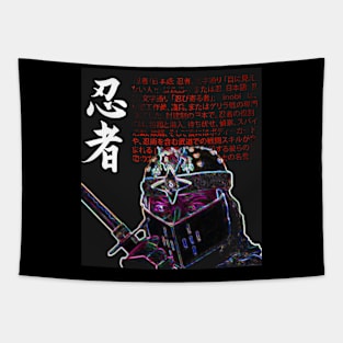 Neon Ninja Tapestry