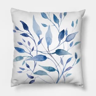 Watercolor leaves Pillow