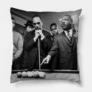 Martin Luther King Jr. playing Pool Pillow