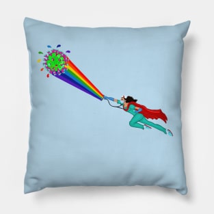 Superhero Nurse Comic Pillow