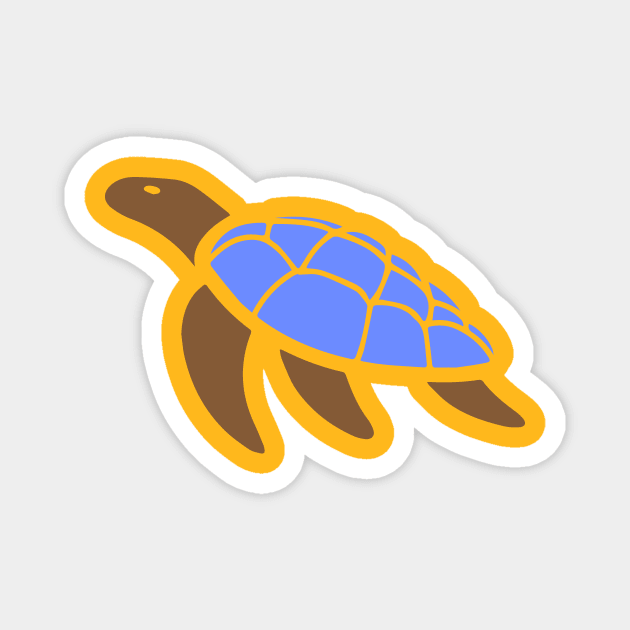 Colourful turtle Magnet by Imutobi