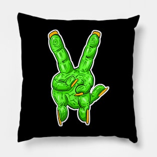 Zombie Fingers - Peace Sign Pillow