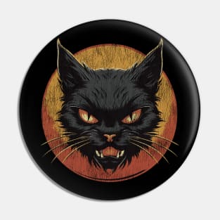 Vintage Black Cat III Pin