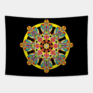 elegant colorful mandala art Tapestry