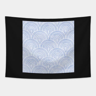 Mosaic Scallops - blue Tapestry