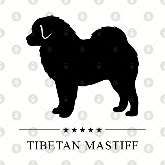 Tibetan Mastiff Black Silhouette by millersye