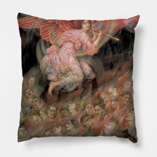 An Angel Piping to the Souls in Hell by Evelyn De Morgan Pillow