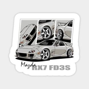 Mazda RX7, JDM, Japanese cars Magnet