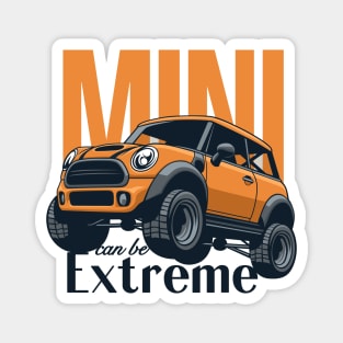 Car mini retro offroad extreme orange Magnet