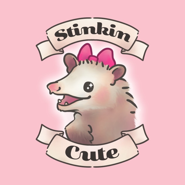 Stinkin Cute Opossum by Kittykaya