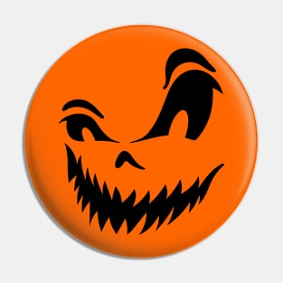 Spooky Jack-o-Lantern Face Pin