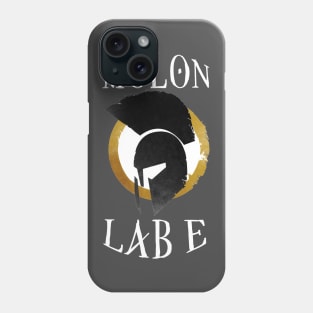 Molon Labe White Logo Phone Case