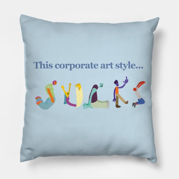 Corporate Art Style Pillow by ATG Designs