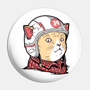 Cat racer Pin