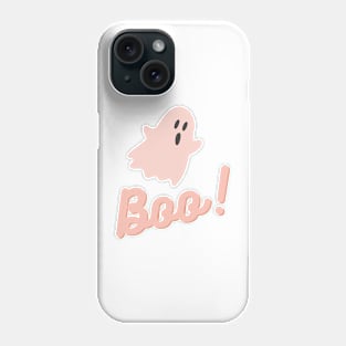 Pretty in Pink: Cute Ghost Halloween Design Phone Case