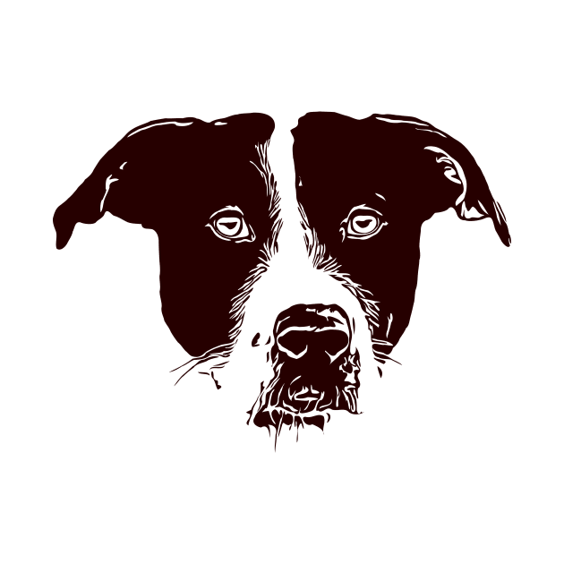 Black and White Dog Design by sarelitay