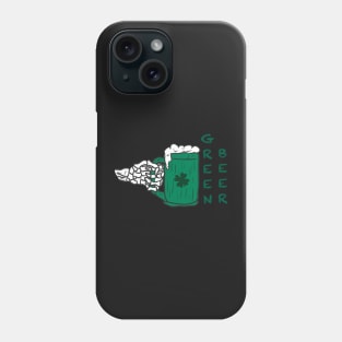 Skeleton Green Beer Phone Case