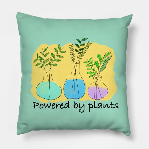 plant lover- powered by plant Pillow by ithacaplus