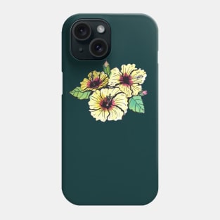 Vibrant Yellow Hibiscus Flower Phone Case