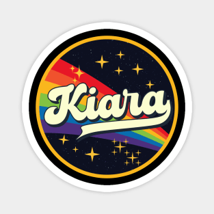 Kiara // Rainbow In Space Vintage Style Magnet