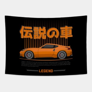 Tuner Orange 370Z JDM Tapestry