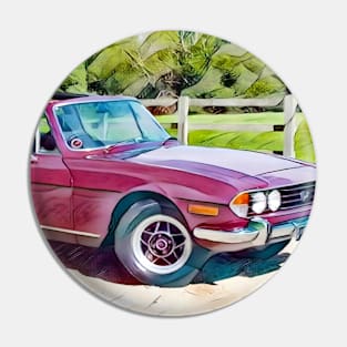 Triumph Stag In Purple Pin