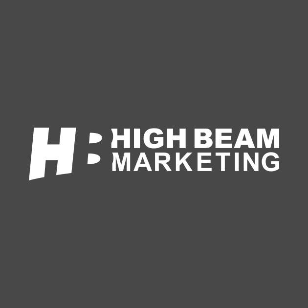 High Beam Marketing Tee (White Logo 1 Variant) by High Beam Marketing