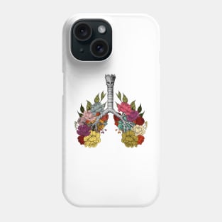 Floral blooming lungs Phone Case