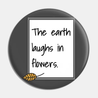 Earth Day Quote Pin