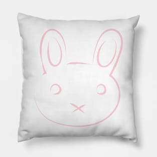 Soft, Pink, and in Hiding Pillow