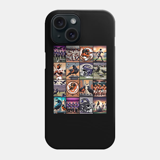 BALTIMORE MARYLAND SPORTS DESIGN Phone Case by The C.O.B. Store