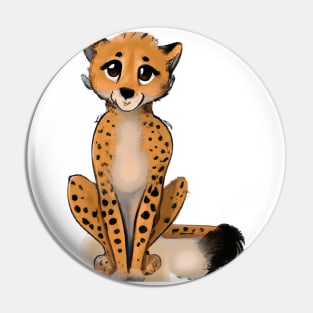 Cute Cheetah Drawing Pin