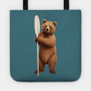 Rowing Kayaking bear Tote