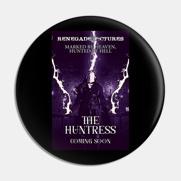 The Huntress Movie Poster Pin by TWO HORNS UP ART