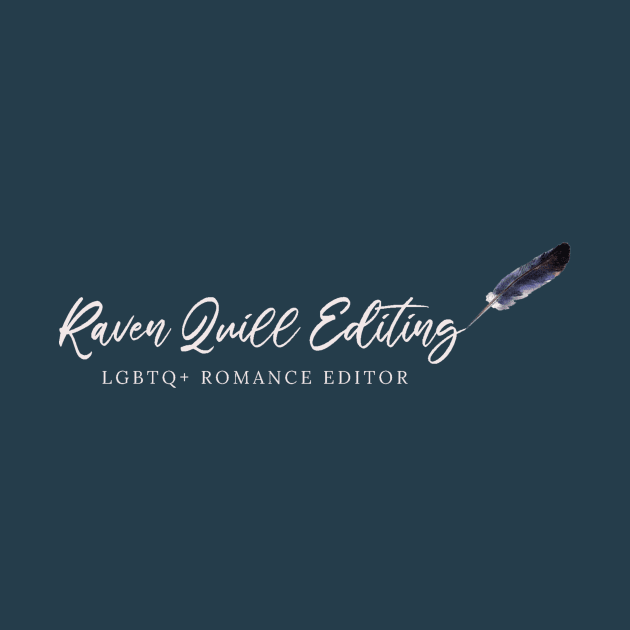 Raven Quill Editing Signature Logo - White Text by Raven Quill Editing, LLC