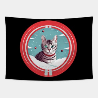 Egyptian Mau Cat Xmas, Love Cats Tapestry