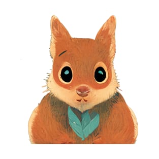 Cute Cartoon Squirrel T-Shirt