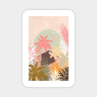 Desert Arch Palms Pink Celestes Studio© Magnet