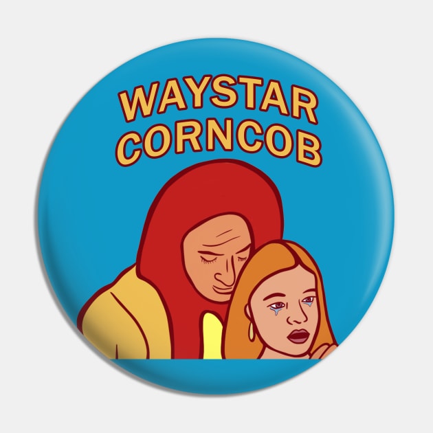 Waystar Corncob Tom and Shiv Hotdog Logo Pin by AlisonDennis