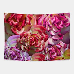 Pink and White Roses Tapestry