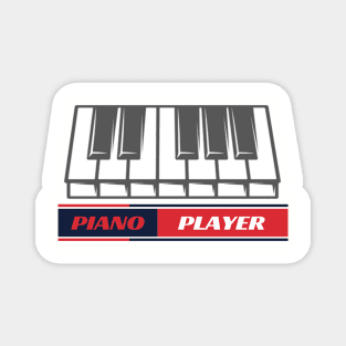 Piano Player Keyboard Piano Keys Magnet