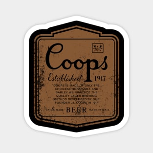 Coops Label Gold Magnet