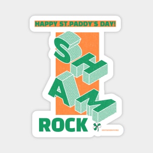 ROCK on in green irish pride on St. Patricks Day with this lucky St. Patricks Day 2021, Irish, clover, leprechaun Saint Patrick Day gift Magnet