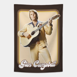 Glen Campbell / Retro 70s Style Fan Design Tapestry