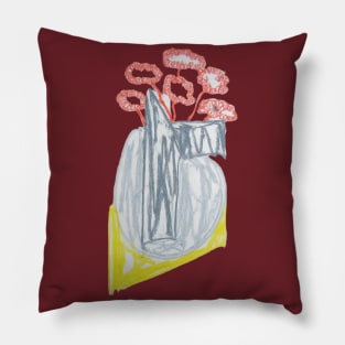 vase with flowers Pillow