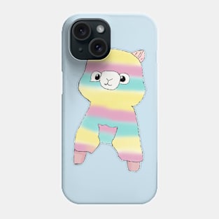 Rainbow Alpaca - Blue Phone Case