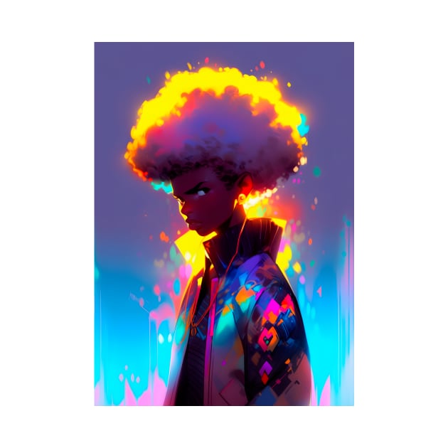 Big Afro - #0001 by diegosilva.arts