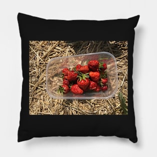 Picking Strawberries Pillow