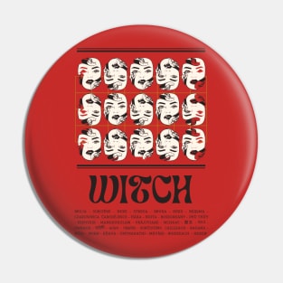 Witch in Different Languages Pin